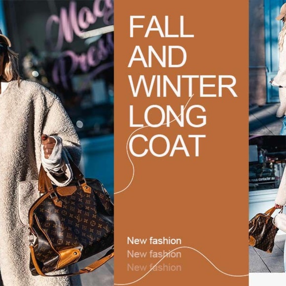 Beige Cream Winter Teddy Faux Shearling Coat Button Down Fuzzy Fleece Medium NWT - Picture 14 of 14